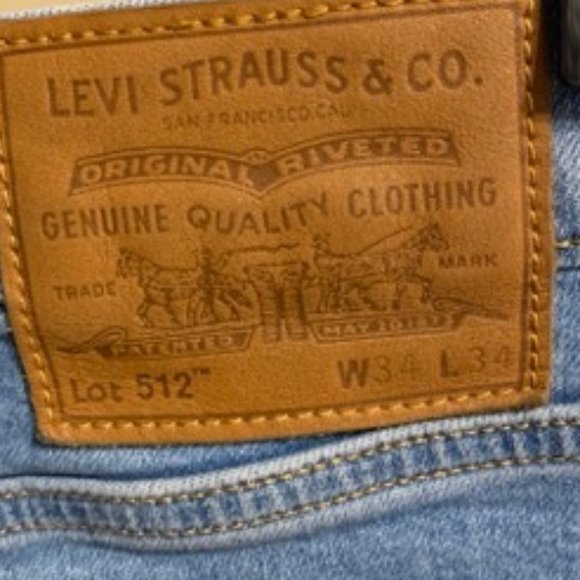 Levis  lot 512 34 v34 jeans - Picture 5 of 6